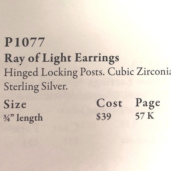 RARE! Retired Silpada Ray Of Light Earrings P1077 - Picture 4 of 8